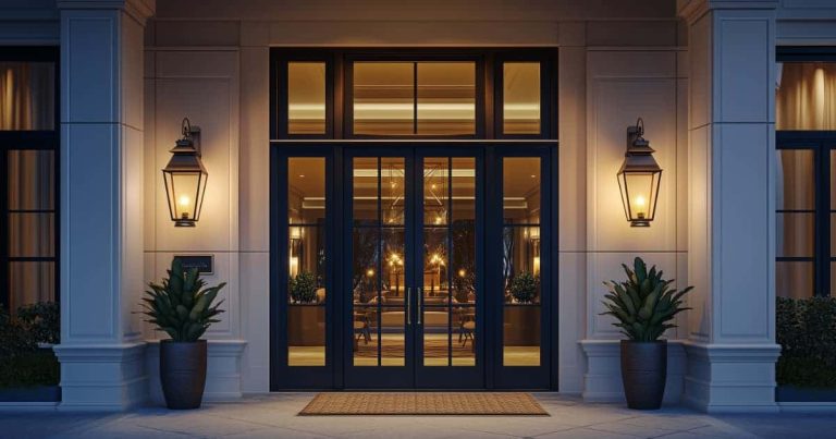 Boutique luxury hotel entrance representing guest ownership and direct booking strategy