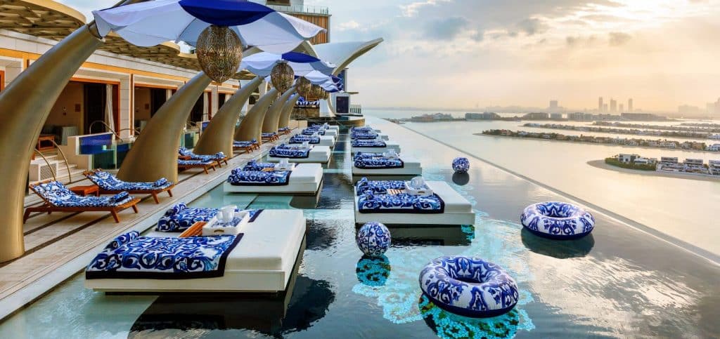 Luxury resort infinity pool symbolizing the elevated guest experience central to the 2026 hospitality marketing framework